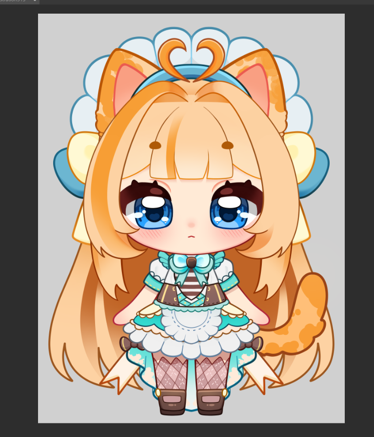 nathveex's tweet photo. Anyone whose a #live2d rigger wants to do a trade..? 
You get a free chibi (cut n named + if changes needed those will be done) model from me &amp; you rig my chibi model (2nd img) 🥹💕 https://t.co/3RTK5Pv33B