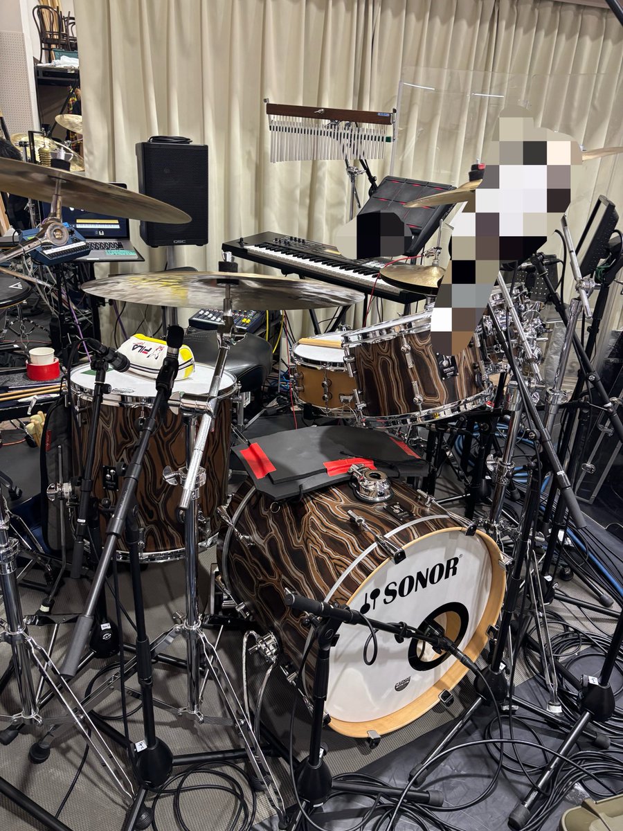 arara0317's tweet photo. BOOP!リハ中です！キーボードが登場してしまいました！楽しくやっております！ https://t.co/6vqI6qflAf