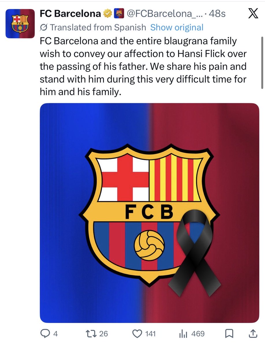 WorldNewsLiveAE's tweet photo. والد فليك توفي صباح اليوم

#برشلونة #فليك https://t.co/cY4gmXieD3