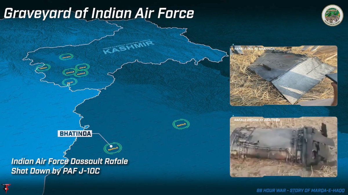 📍EXCLUSIVE | All 8 IAF Aircraft Shot Down First we have 4 Rafale jets that...