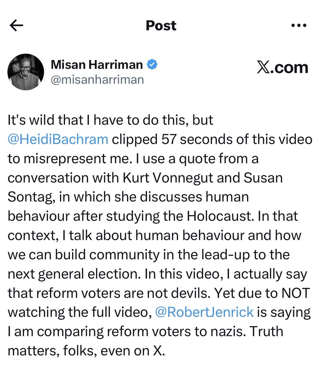 Right wing pro-Israel campaigners, including Robert Jenrick MP, appear to be on a mission to have photographer <a href="/misanharriman/">Misan Harriman</a> sacked as chair of the <a href="/southbankcentre/">Southbank Centre</a> .  The reason? His strong pro-Palestinan, anti-Genocide, anti-Reform views. His words are being egregiously