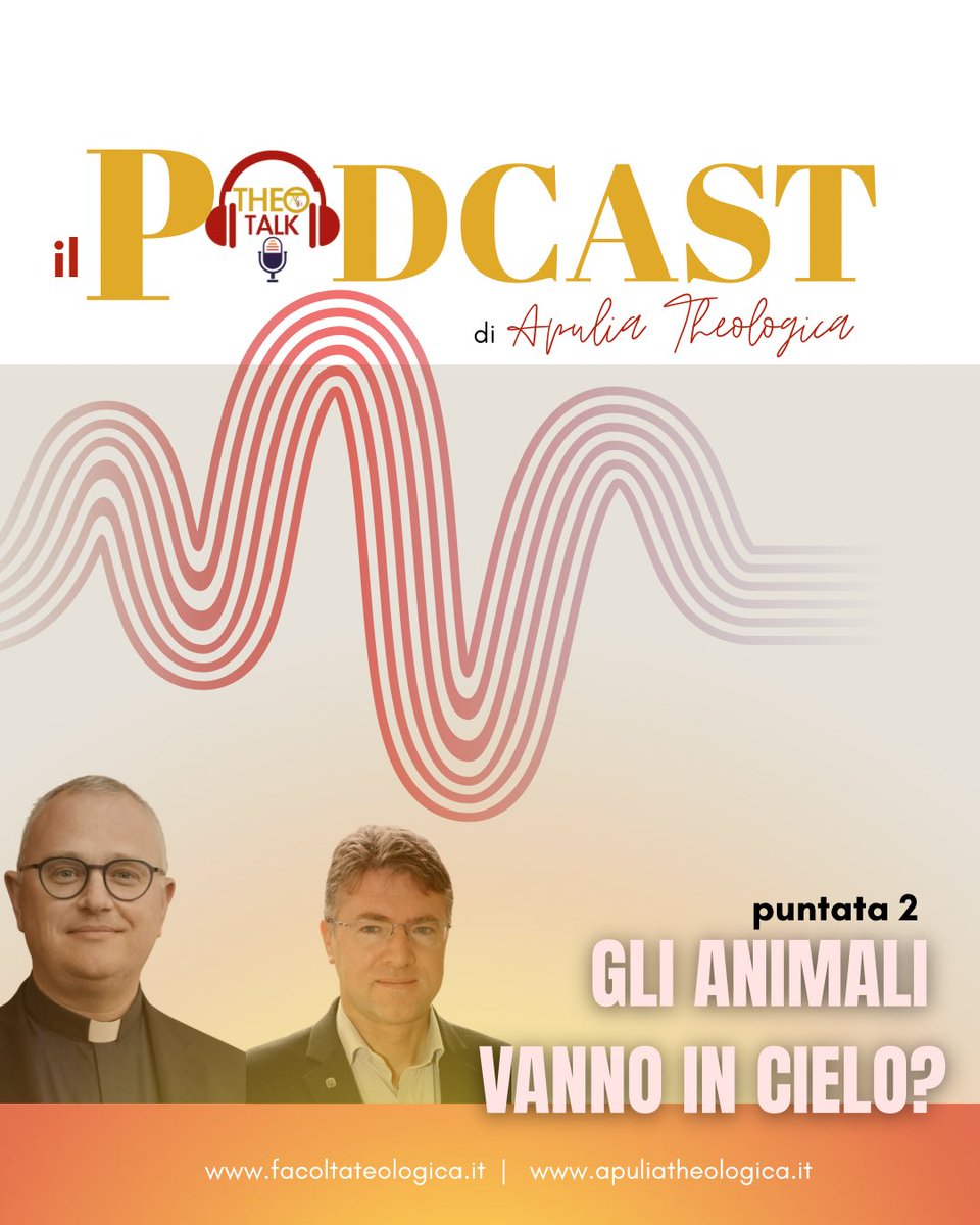 FacoltaPugliese's tweet photo. THEO-TALK - puntata 2
Gli animali vanno in cielo?

In questa puntata @frazacc ne parla con Martin Lintner.

Ascolta su Spotify:
https://t.co/eJ3bB1phdU

Ascolta su Apple Podcast:
https://t.co/ylqTH25rJa https://t.co/dEIPkdqkKT