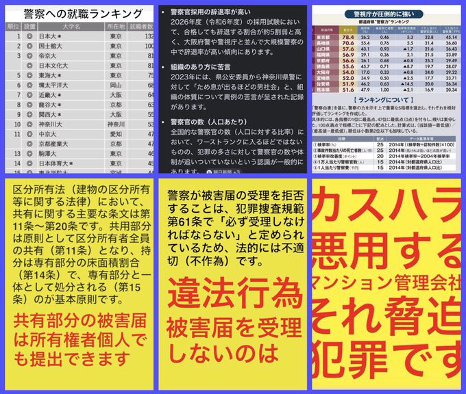 Gbe1329026's tweet photo. アナタのマンション管理会社
管理人は統一教会オウム真理教
トクリュウ犯罪の共犯者かも
大麻栽培や闇民泊や共有部分
不正使用黙認し清掃員の管理人
のサボリも黙認で汚物化する
高市早苗 国土交通省 仕事しろ
村中璃子 AKB48 TRUMP応援
三浦春馬 芦名星 竹内結子 神田沙也加 中山美穂…殺された❗️ https://t.co/ZGfqR0SMm7