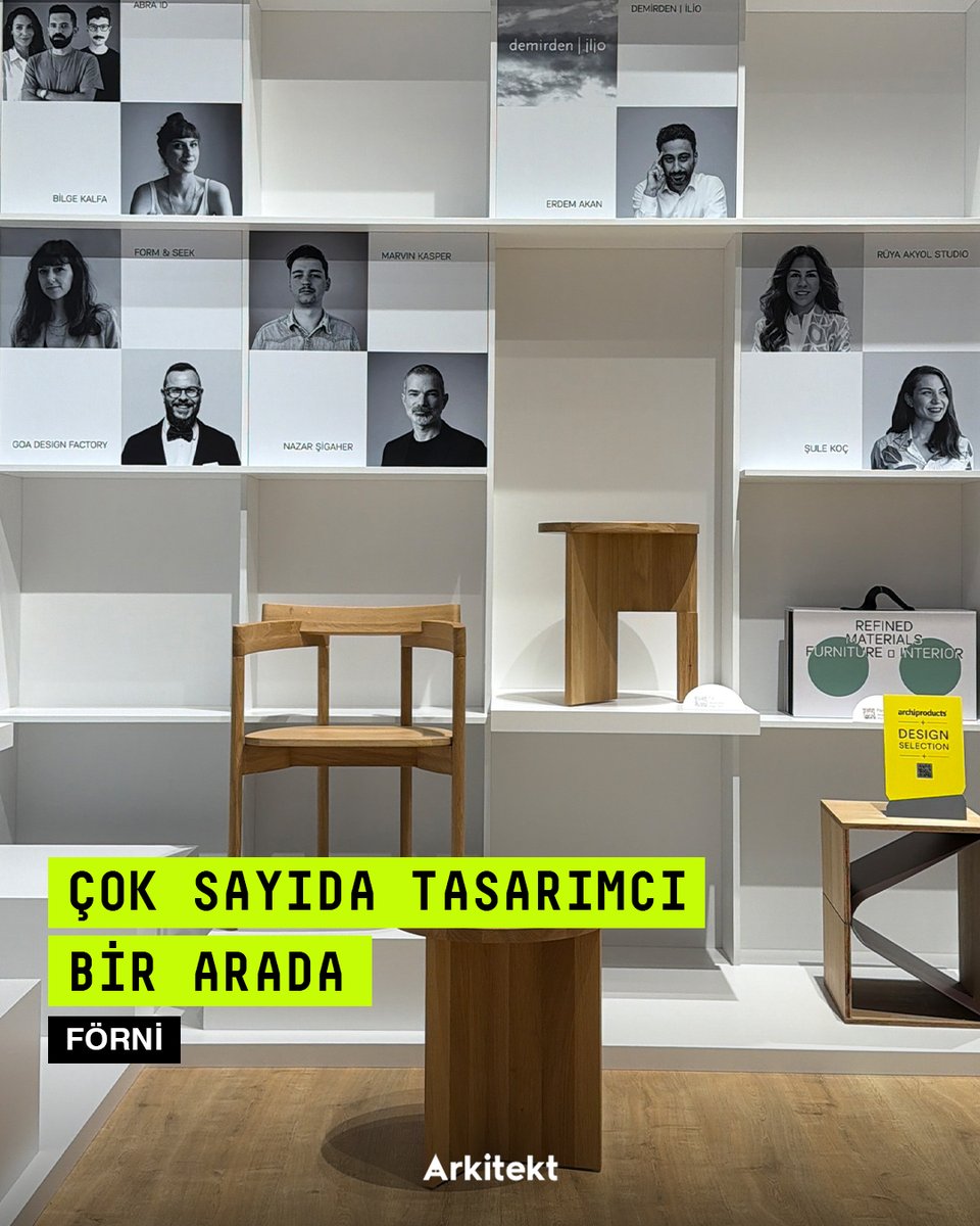 arkitektcom's tweet photo. FÖRNİ, ilk koleksiyonu “Kökler” ile 2026 Salone del Mobile Milano kapsamında uluslararası tasarım sahnesine katılarak, Türkiye merkezli bir üretim ve tasarım yaklaşımını küresel ölçekte görünür kıldı.
#arkitekt #förni #design #milandesignweek #design https://t.co/jDGJduh2Zn