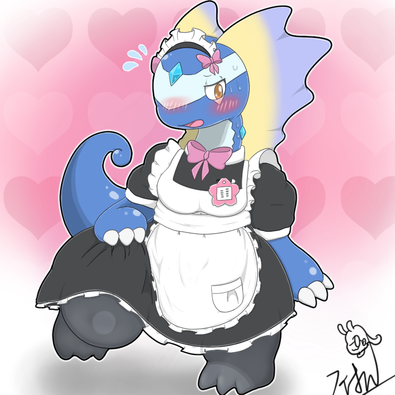 fiol783's tweet photo. メイドの日なのでメイドアマルルガくん～
胸あるけど偽乳だよ！
#メイドの日 https://t.co/QvPQwwuSuh