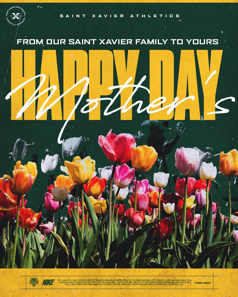 StXTigersFB's tweet photo. Happy Mother’s Day to all of our incredible Tiger moms. Your impact goes far beyond the football field, and we are grateful for all you do for Saint Xavier Football. Have a wonderful and blessed day. GO TIGERS

Coach Landis &amp; the Saint Xavier Football Coaches https://t.co/8t36cRMuht