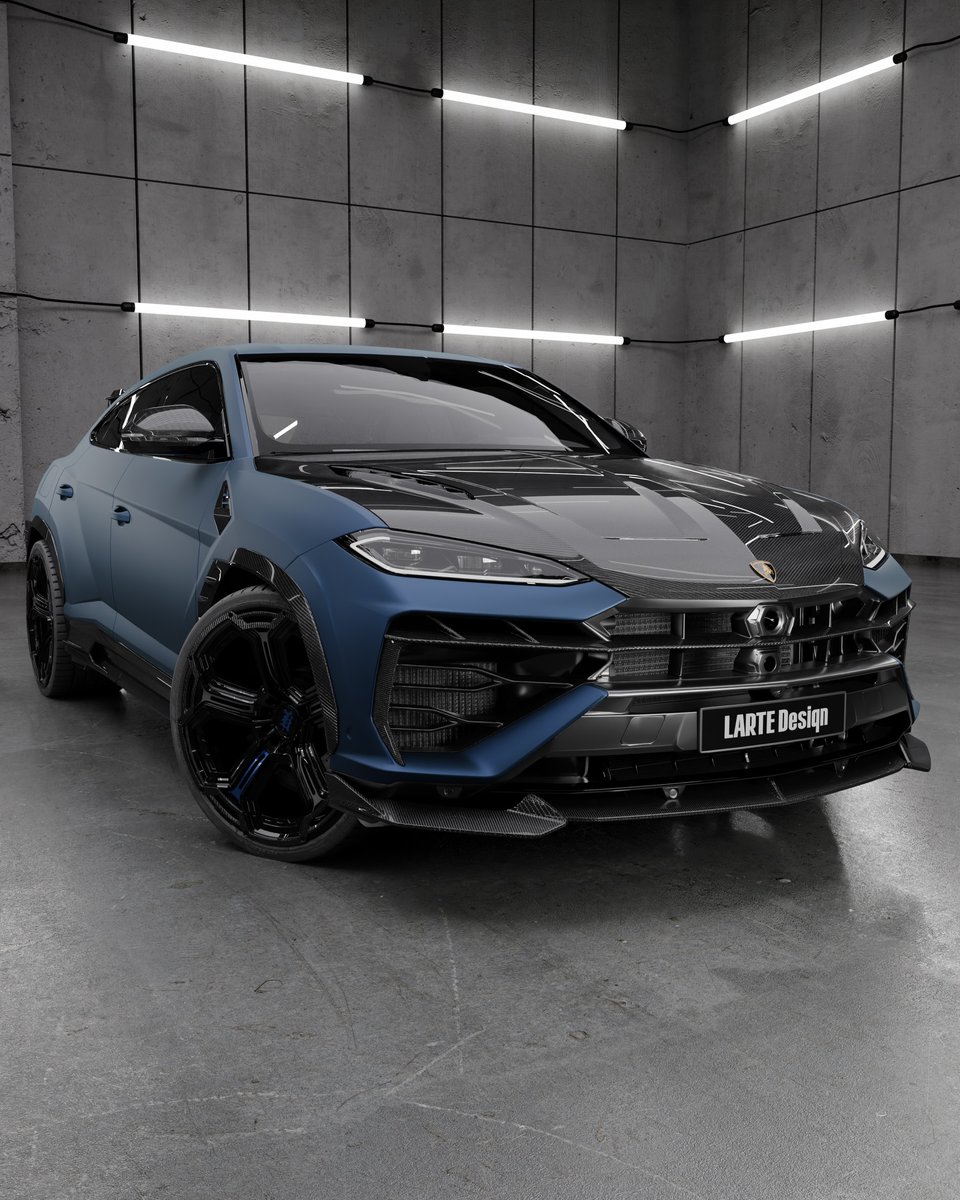 autochat360's tweet photo. The LARGENDA kit completely transforms the Urus SE. 💙🔥 https://t.co/wwzuu0EqXV