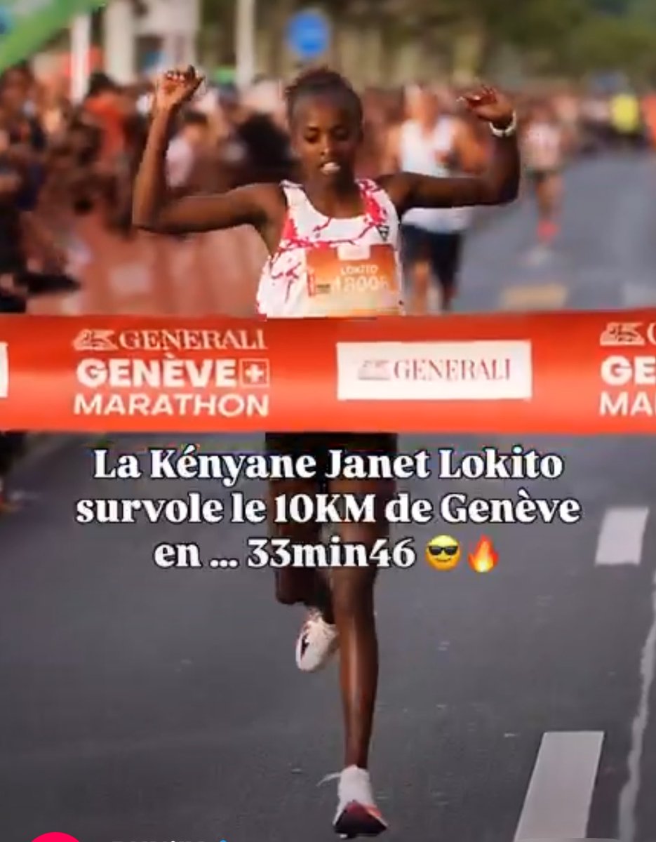 Billionair1w's tweet photo. Kenya's Janet Lokito won the 10km race in a record time of 33 minutes at the Geneva Marathon.

Congratulations Janet Lokito for the exemplary performance and making Kenya proud. https://t.co/4KuTzbrZc0