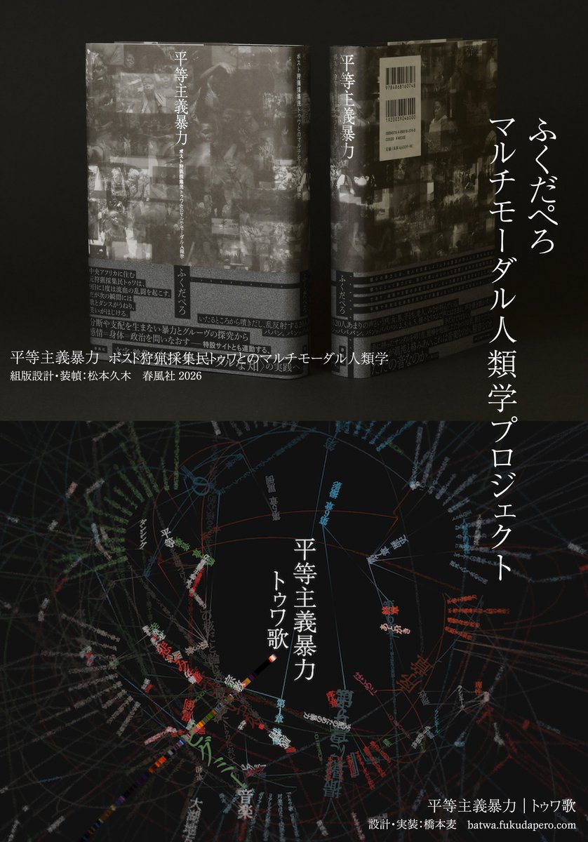 ふくだぺろ　新刊『平等主義暴力　ポスト狩猟採集民トゥワとのマルチモーダル人類学』 tweet media