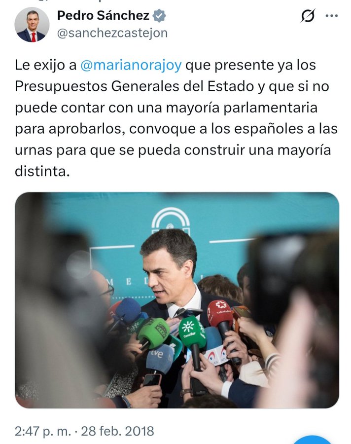 CodinaBros's tweet photo. @sanchezcastejon Quiere hablar usted Sr. Sánchez d ESPECTACULOS bochornosos q dan vergüenza ajena??? 🤭

Pues agárrese al sillón, q usted anda servido..... https://t.co/2KViu4lrRz
