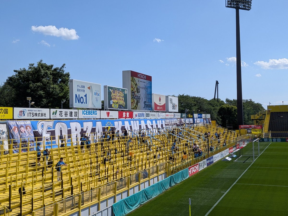 task_n5's tweet photo. 初日立台でした。
点を取れないと…
#frontale https://t.co/dR3UNcBHZH
