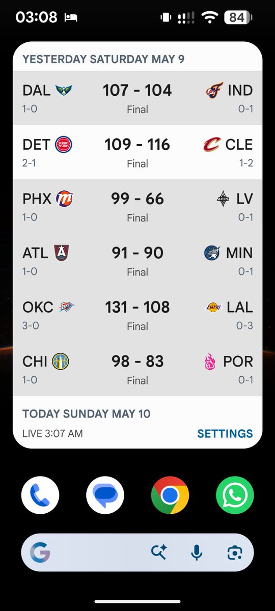 SethAGreenfield's tweet photo. Hunting for scores? I built a clean, chronological morning check-in for the #WNBA and #NBAPlayoffs. 🏀
✅ Yesterday's finals &amp; today's schedule ✅ Ad-Free &amp; Privacy-Focused ✅ All 15 WNBA teams(Valkyries included!)
Beta (GitHub): https://t.co/msHQcX3qmm
#AndroidDev #WNBATwitter https://t.co/RxO9O8mv29