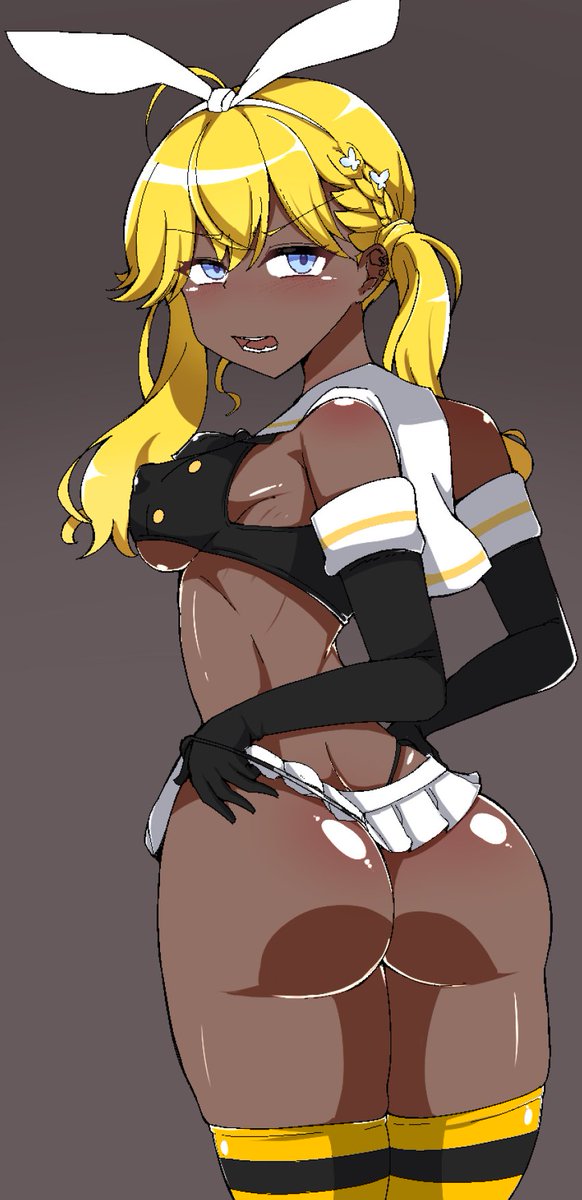 うぅ…りんは…ドスケベ褐色島風ギャルビッチになってチン媚びして… 
