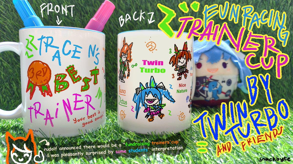 snack 🍔👾🦇 ➡️ making uma mugs! tweet media