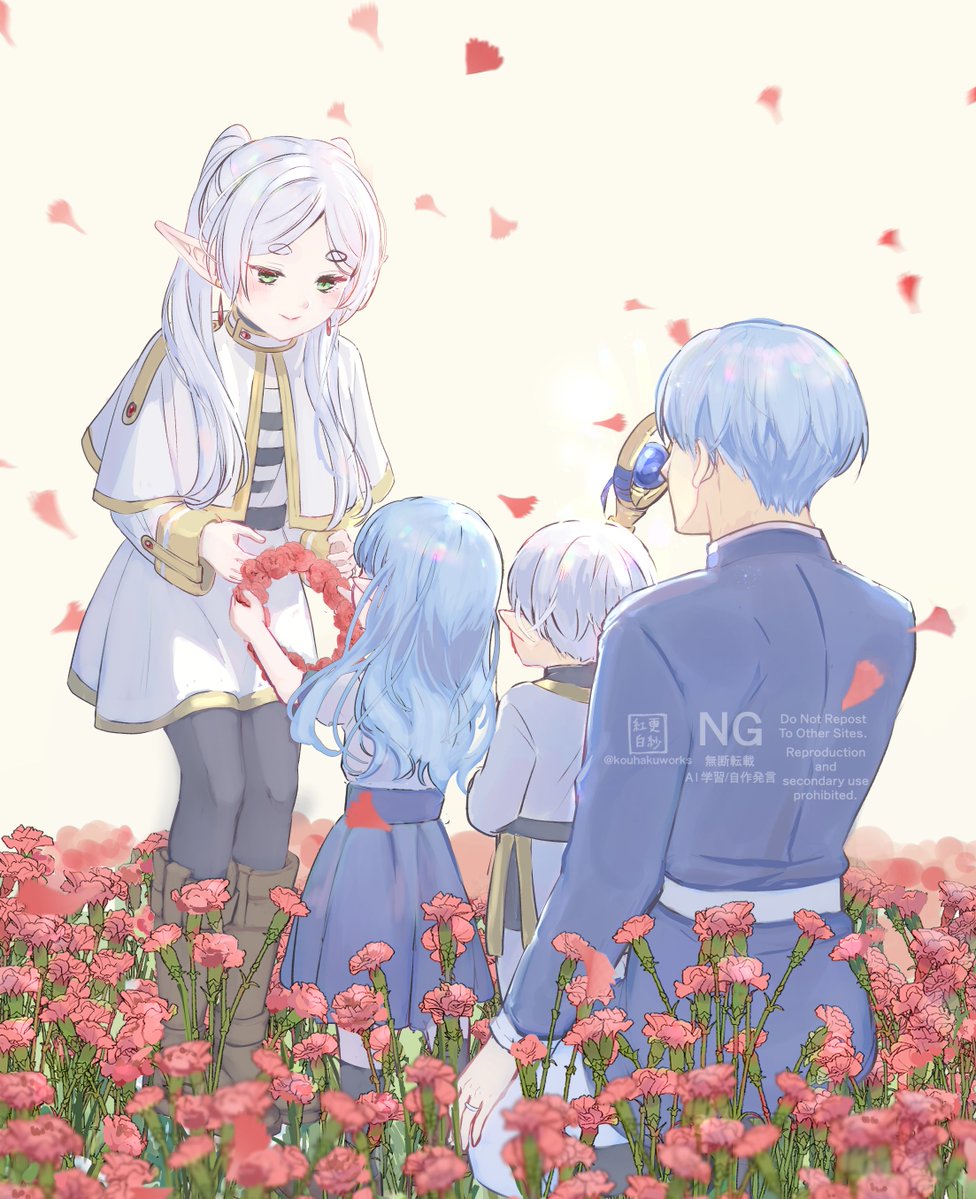 更紗紅白 tweet media
