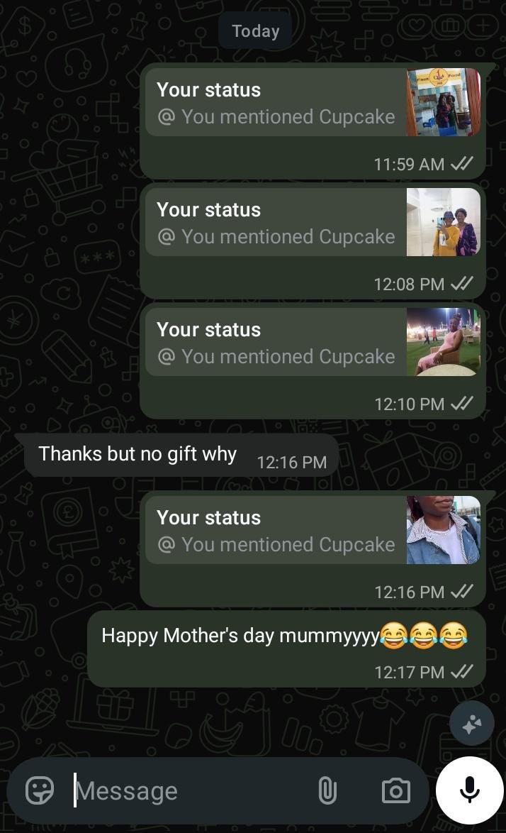 OTCREATIVEHUB's tweet photo. Just gotta love African mums.
I wan use tag and epistle wound my own😭.
Happy Mother's Day. https://t.co/Denjdvl1b0