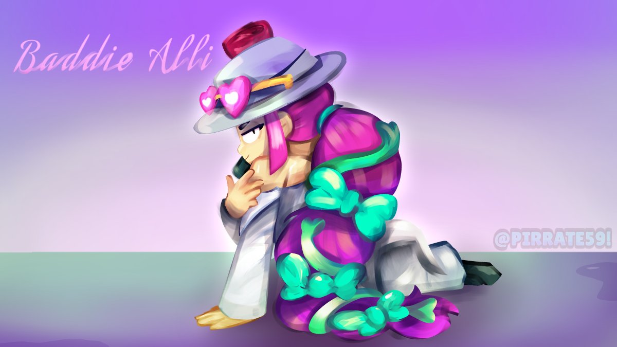 Pirrate59's tweet photo. #Alli #BrawlStarsAlli 
Redrew the Love Potion art's Alli version 🥺💜 https://t.co/uK6roWG8hr