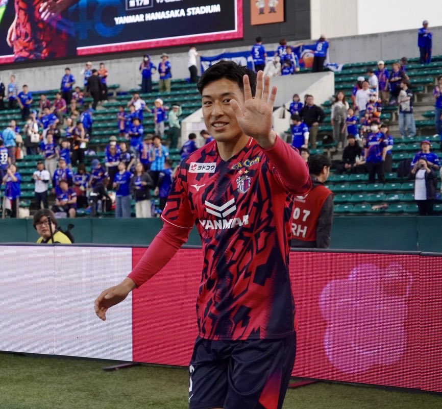 最後、田中隼人選手が挨拶に来てくれました 新米Vサポの私はあまり