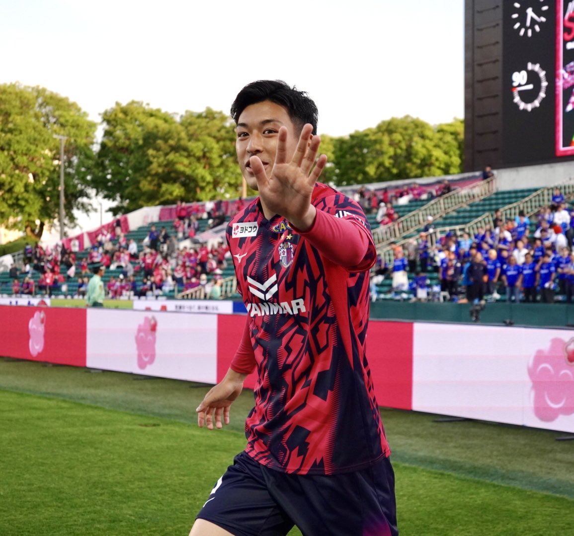 最後、田中隼人選手が挨拶に来てくれました 新米Vサポの私はあまり