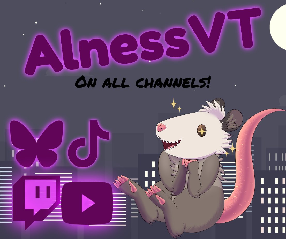 Alness, Possum Vtuber 🔜 your fridge 🍩🐾 tweet media