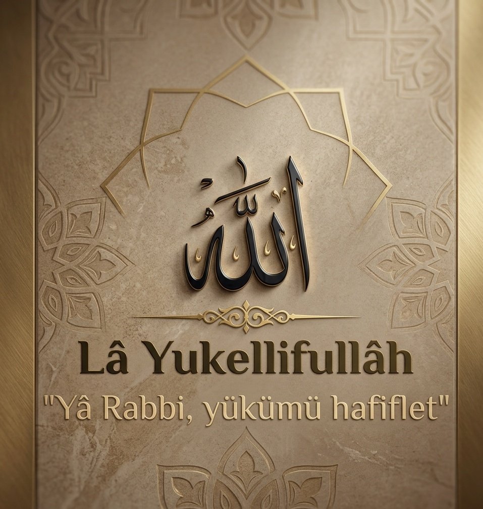 ayaserenat's tweet photo. Lâ yûkelifûllah; Rabbim, yükümü hafiflet. https://t.co/1vmAYR13nI