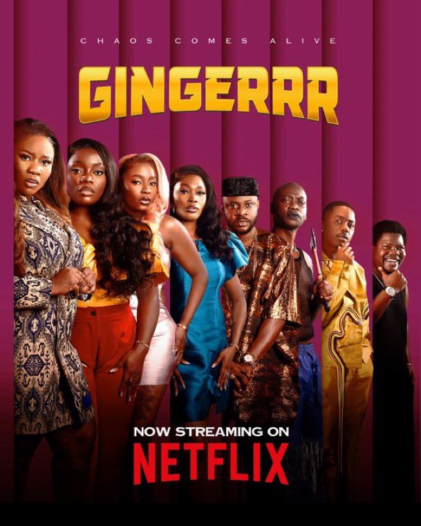 Moviemania47's tweet photo. Gingerrr
(May 8 – Netflix/Kava)
Four queens on a heist that goes wrong! Action, comedy & sisterhood goals Bukunmi, Bisola & the squad!
#Gingerrr #NollywoodHeist #WomenPower #Nollywood2026 https://t.co/Q7b0yUWy5k