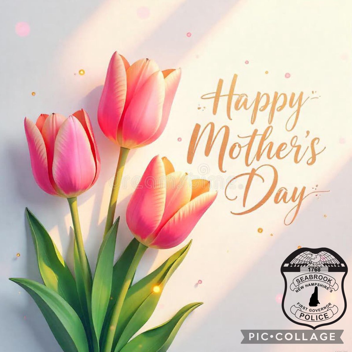 SeabrookNHPD's tweet photo. Today, we honor the mothers who shape our families, strengthen our communities, &amp; inspire us every day. Thank you to all the moms serving in law enforcement, supporting loved ones behind the badge, &amp; caring for our community in countless ways! ❤️💐 https://t.co/nDDQjrZF7n