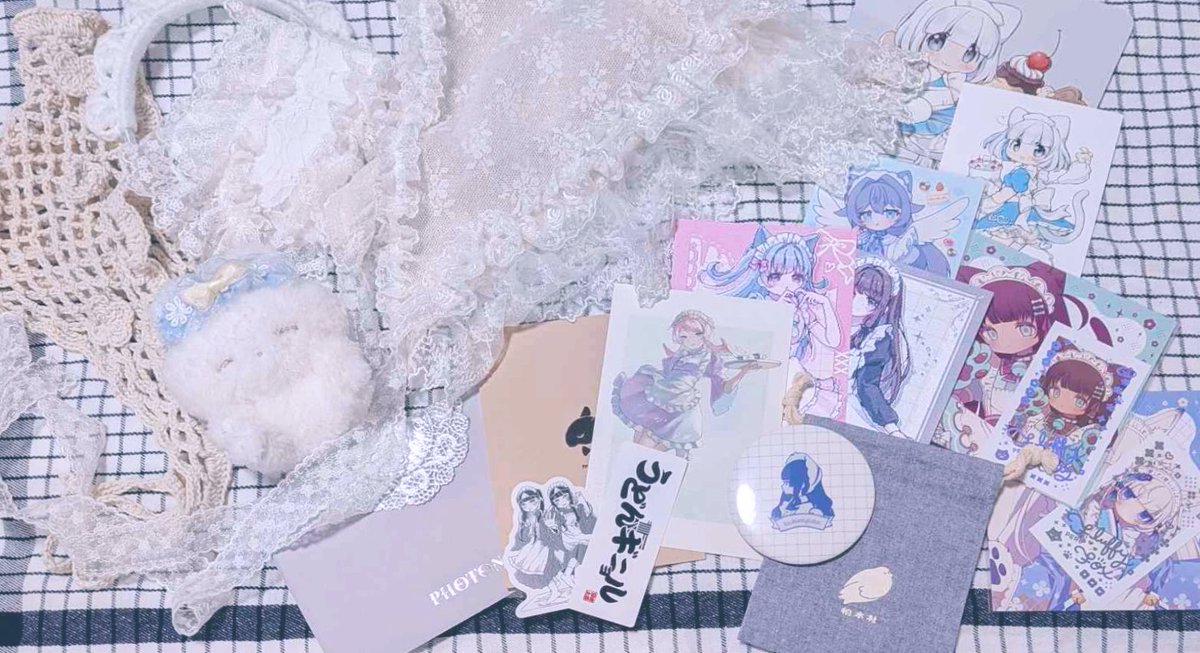 .｡oO ( #メイド博 にてお迎えしました戦利品達です、素敵な作品と世界に特大感謝です🫶 )