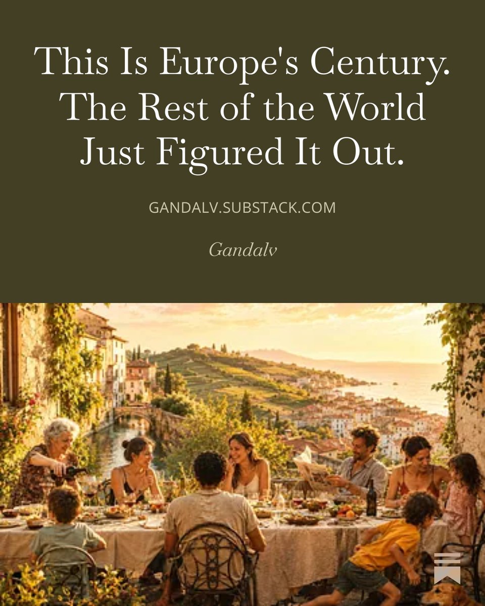 This Is Europe's Century. The Rest of the World Just Figured It Out.

In 2025, more Americans left the US than arrived. For the first time since 1935. Canada pivoted to Europe. India signed the largest trade deal in history with Brussels. Ten countries are lining up to join the