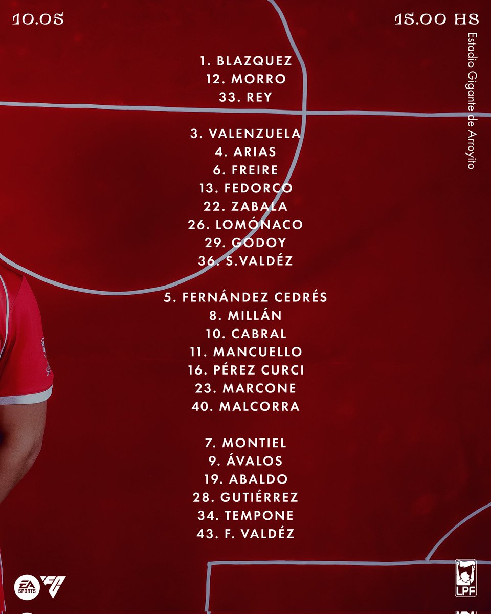 🔵🟡 ROSARIO CENTRAL - INDEPENDIENTE 🔴

Domingo 10 de mayo
🏆 LPF - 8avos
🕒 15:00 Hrs.
🏟️ Gigante de Arroyito 
👤 Yael Falcón Pérez 
🚩 Juan Pablo Belatti 
🚩 Diego Bonfa
4️⃣ Fabrizio Llobet
🖥️ Lucas Novelli
💻 Mauro Ramos Errasti

#LigaProfesional #RosarioCentral #Independiente