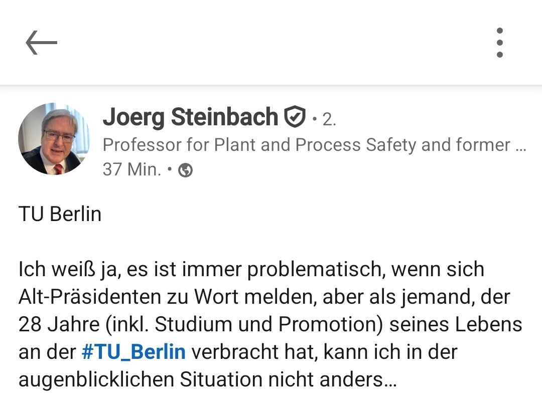 DrLutzBoehm's tweet photo. "Es mutet schon zynisch an, wenn die zuständige Senatorin #Czyborra am Freitag in der Berliner Abendschau davon spricht, dass die TU Berlin genügend Mittel in ihrem Haushalt hätte, um mit der jetzigen Situation fertig zu werden."
https://t.co/KvXf7vo0yu https://t.co/AhB8vXZ6O4
