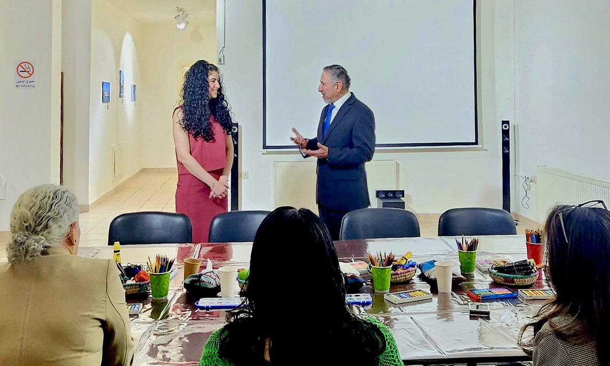jacobprado6's tweet photo. En el marco de sus actividades de #VentanillaDeSalud #SaludMental #VAIM, @EmbaMexJor realizó la 2a. Sesión de Arteterapia 2026, espacio de encuentro, bienestar y expresión emocional para la comunidad 🇲🇽 en 🇯🇴, especialmente relevante en el contexto del conflicto en Medio Oriente. https://t.co/ULzX0XMeeC