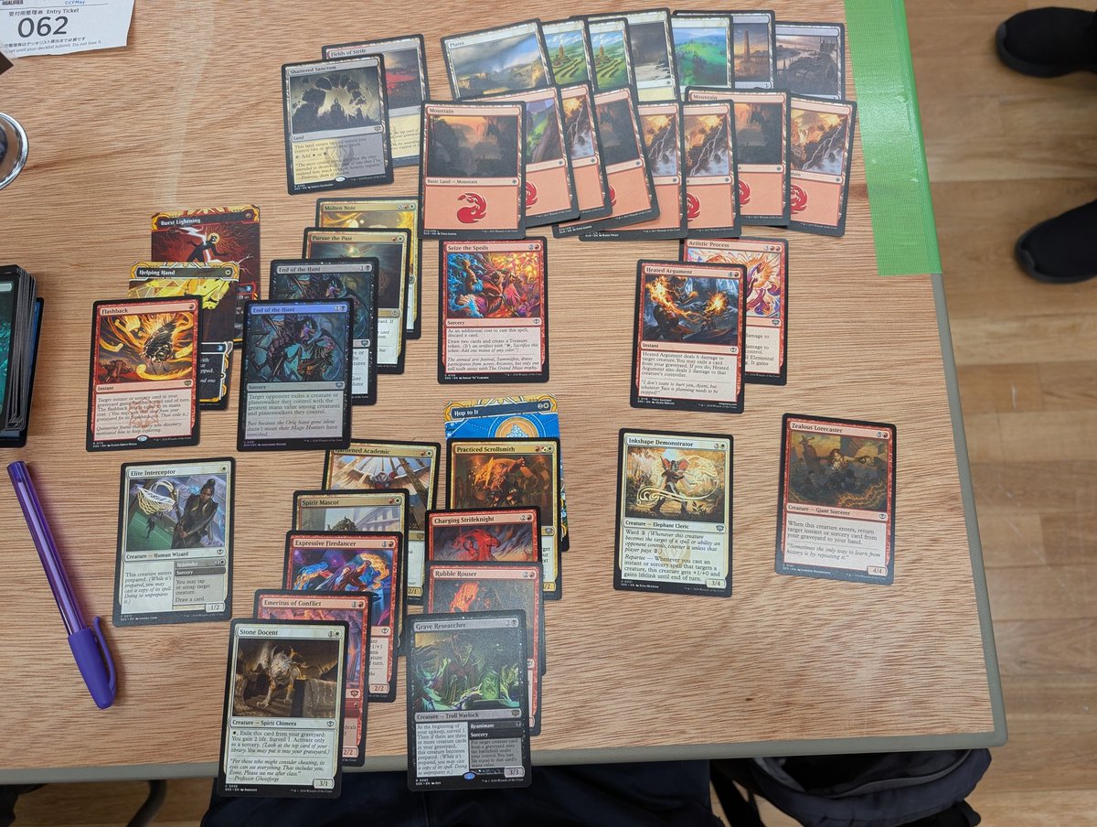 G0lGo's tweet photo. Played Limited Championship Qualifier JP RC today. Miracle 5-0-1 run through Sealed, everything was going my way, then lost SF. Think the draft deck was decent, felt good about my play, don't think there was much to be done. Huge congratulations to @tsurukimei for taking it down! https://t.co/NeWaXzBr1D