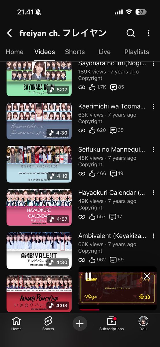freiyan ⭐// Senbonzakura cover on YT tweet media