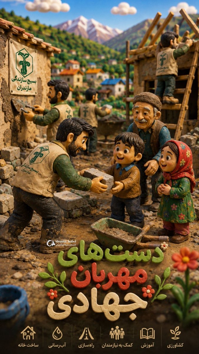 MohammadDavodi2's tweet photo. همان روحیه سنگرسازی در جبهه، امروز در قالب سنگر مدرسه و درمانگاه و خانه بروز پیدا کرده. تداوم راه شهدا در خدمت‌رسانی.
#نوشهر_بیدار
#بسیج_سازندگی_مازندران https://t.co/CLDnLKudgv