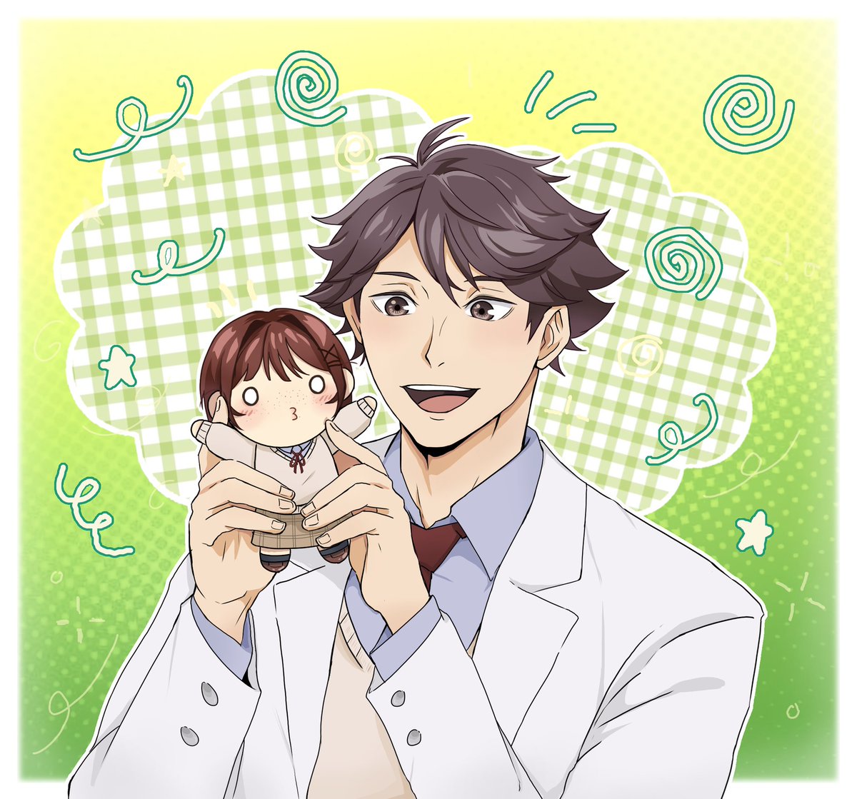 gobiiuss's tweet photo. — 🎨🏐 ArtPlay!!
Peluchito de Maru? Dame 10.
🎨;; oilupsatoru!
#artplay #selfship #yumeart #sstwt #oikawa #haikyuu https://t.co/tiMDwYQIfL