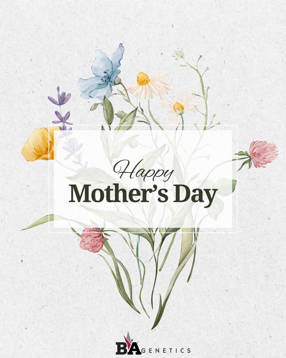 ba_genetics's tweet photo. Happy Mother’s Day! Thank you moms for all you do— we appreciate you! 
#bagenetics #mothersday https://t.co/uxEY5iwu8a
