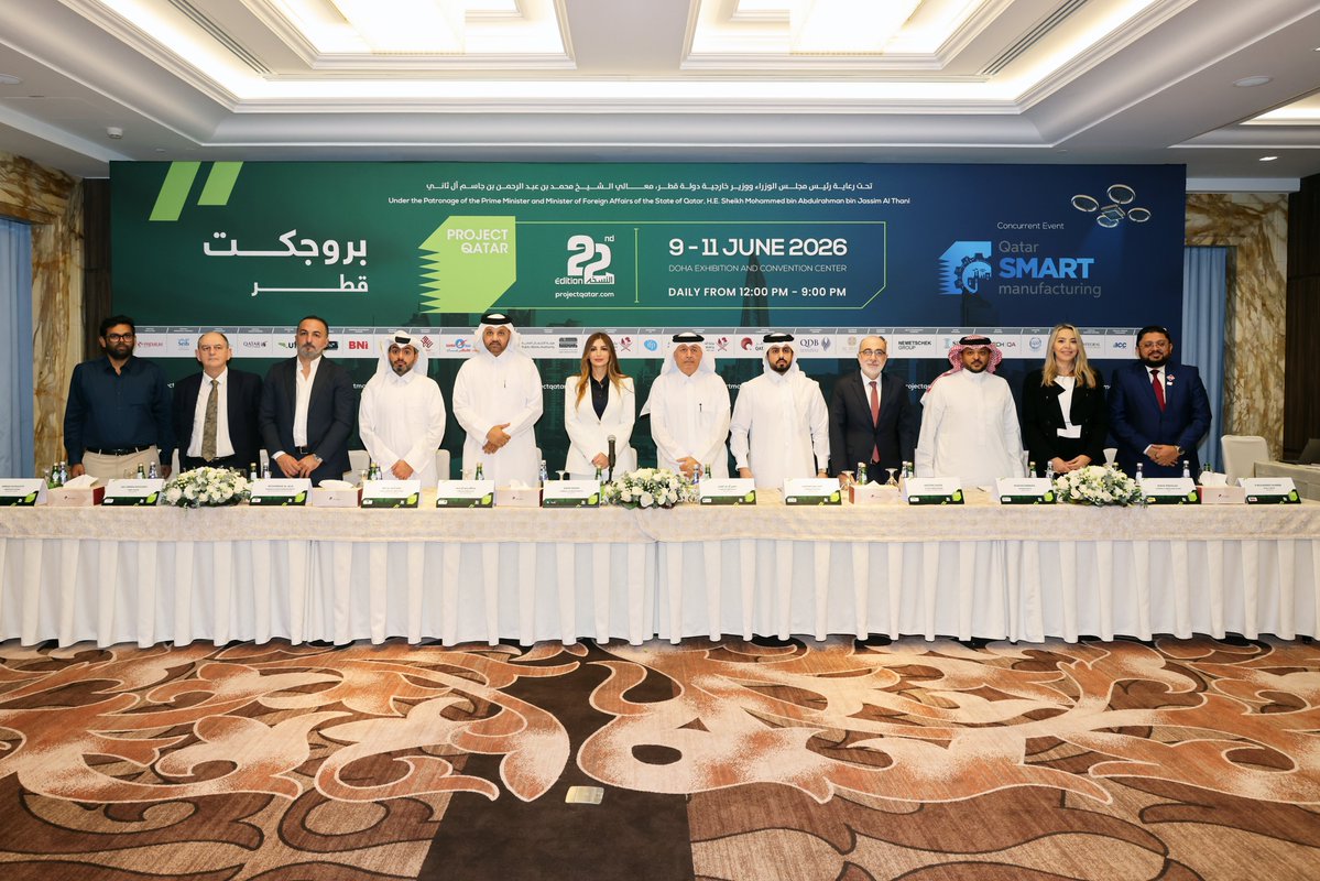 IFP Qatar LLC held a press conference at Qatar Chamber of Commerce to reveal the details of the 22nd edition of #ProjectQatar that will take place from 9 to 11 June 2026 at Doha Exhibition and Convention Center (DECC).

We would like to thank all the distinguished representatives
