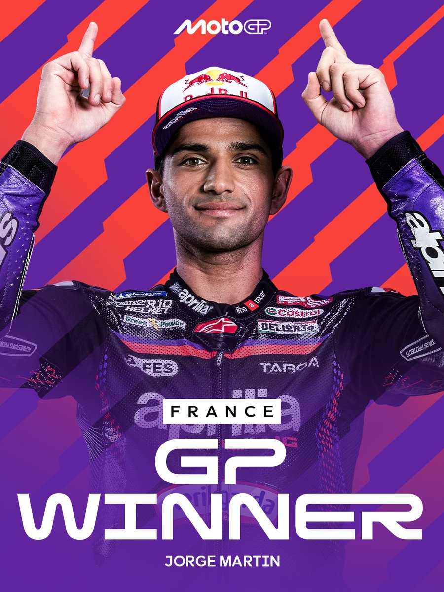 MARTIN THE MAGNIFICENT! 👑🦾

<a href="/88jorgemartin/">Jorge Martín Almoguera</a> is back to winning ways! 🏆

#FrenchGP 🇫🇷