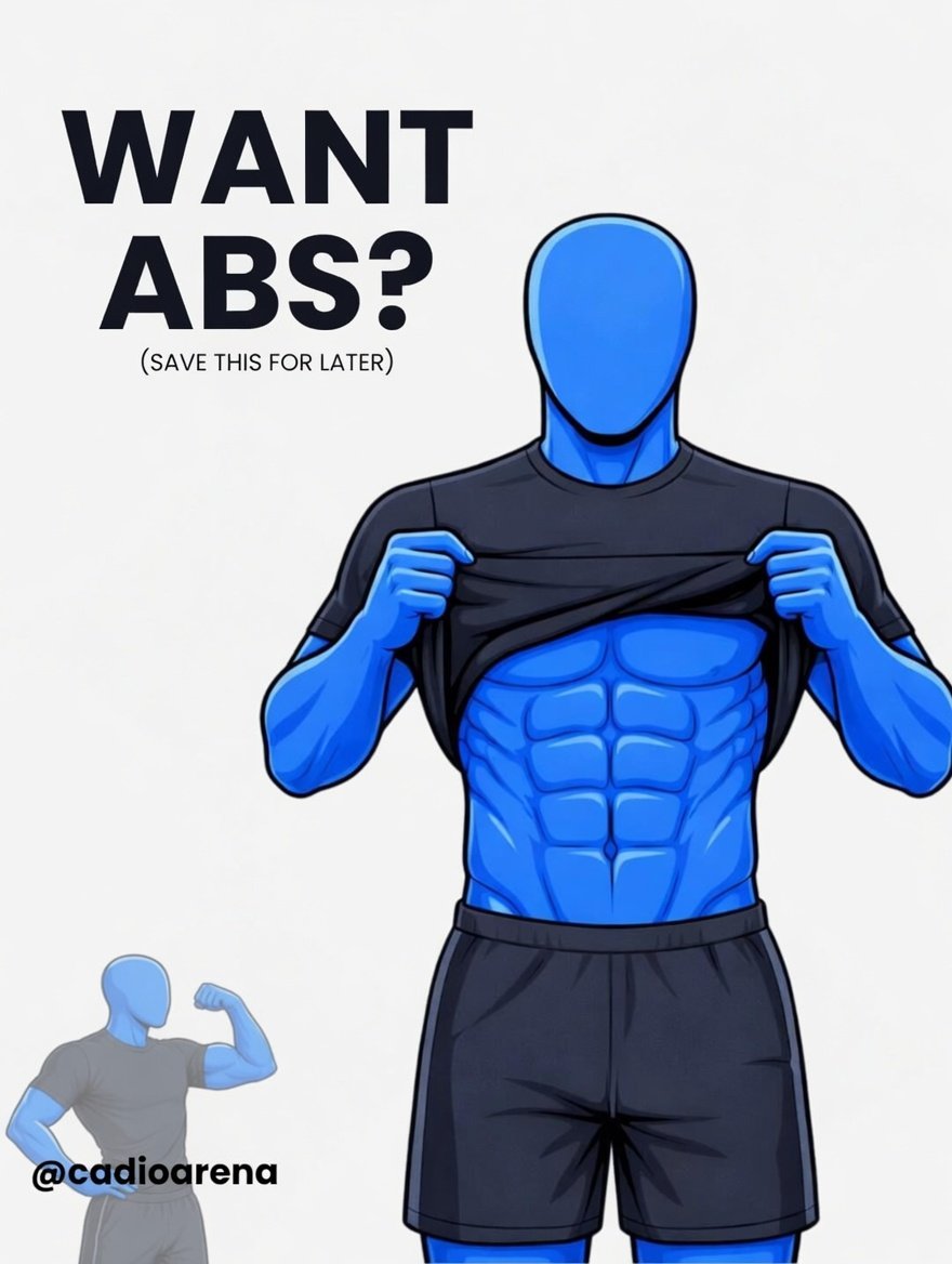 Want abs without spending hours in the gym? 👀

This routine targets your full core, burns calories, and builds strength fast.

Save this for later because consistency changes everything 🧵