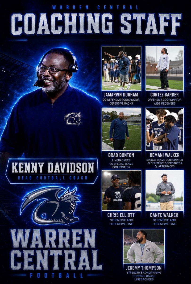 wchsfb26's tweet photo. Proud to introduce our 2026 Coaching staff!! These young men bring a lot of pride and passion to the program!
#TrustTheProcess https://t.co/XuqiyeZdEA