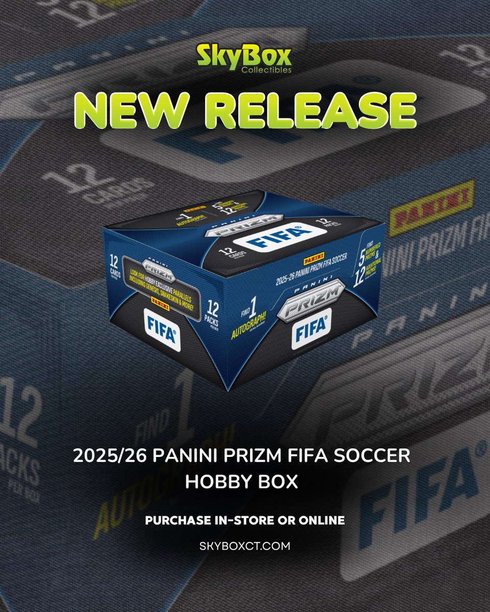 2025/26 Panini Prizm FIFA Soccer Hobby Box Yu-Gi-Oh!: Blazing Dominion Booster Box (1st Edition) Cardfight Vanguard Divinez: BT13 - Parallactic Clash Booster Riftbound TCG: League of Legends Unleashed Champion Deck (Vex) 2025/26 Panini Prizm FIFA Soccer Hobby Box Yu-Gi-Oh!: Blazing Dominion Booster Box (1st Edition) Cardfight Vanguard Divinez: BT13 - Parallactic Clash Booster Riftbound TCG: League of Legends Unleashed Champion Deck (Vex)