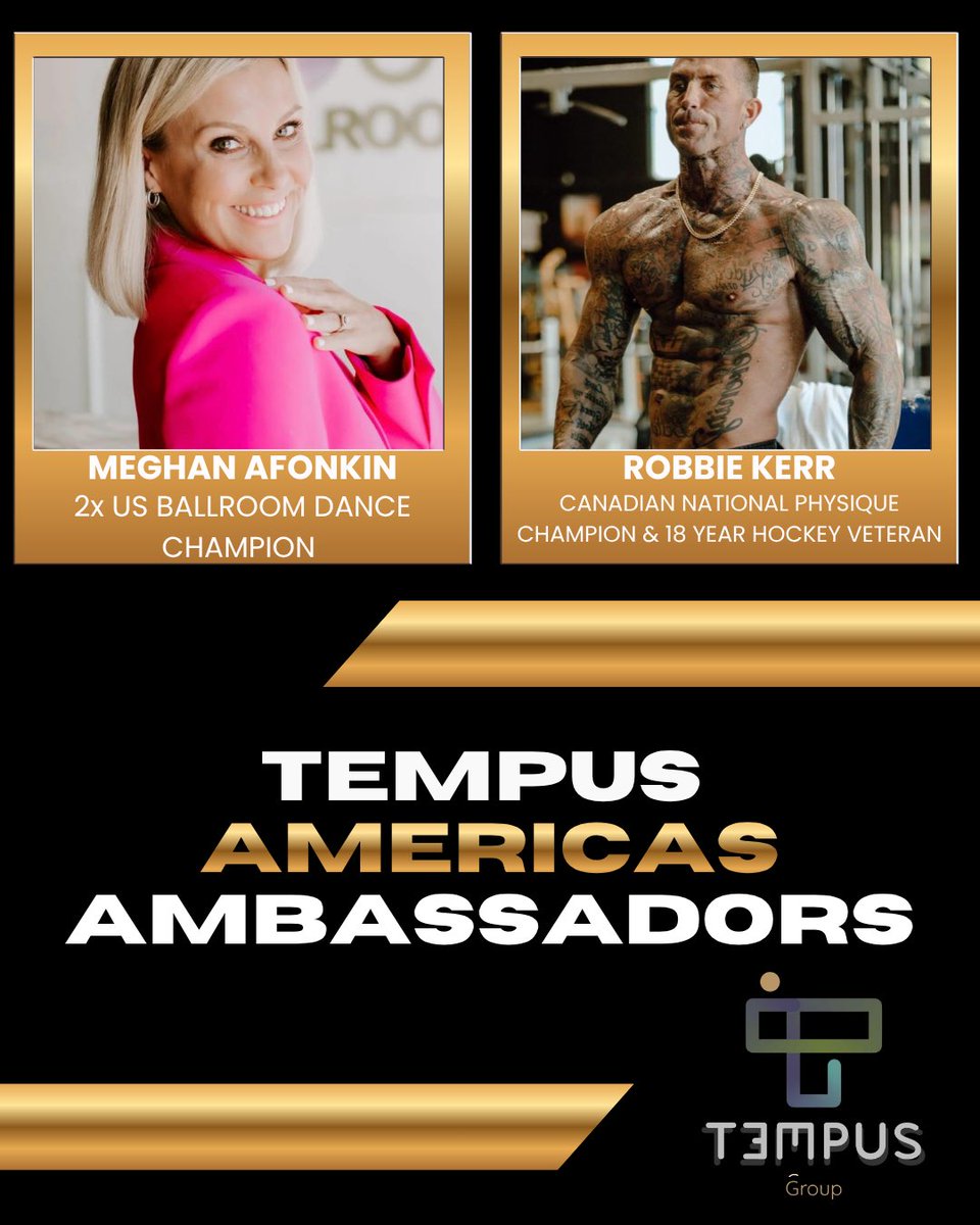 TheTempusGroup's tweet photo. So proud to officially welcome two incredible humans to the TEMPUS Americas Ambassador family. 🙌✨ https://t.co/LT1a7Htjep