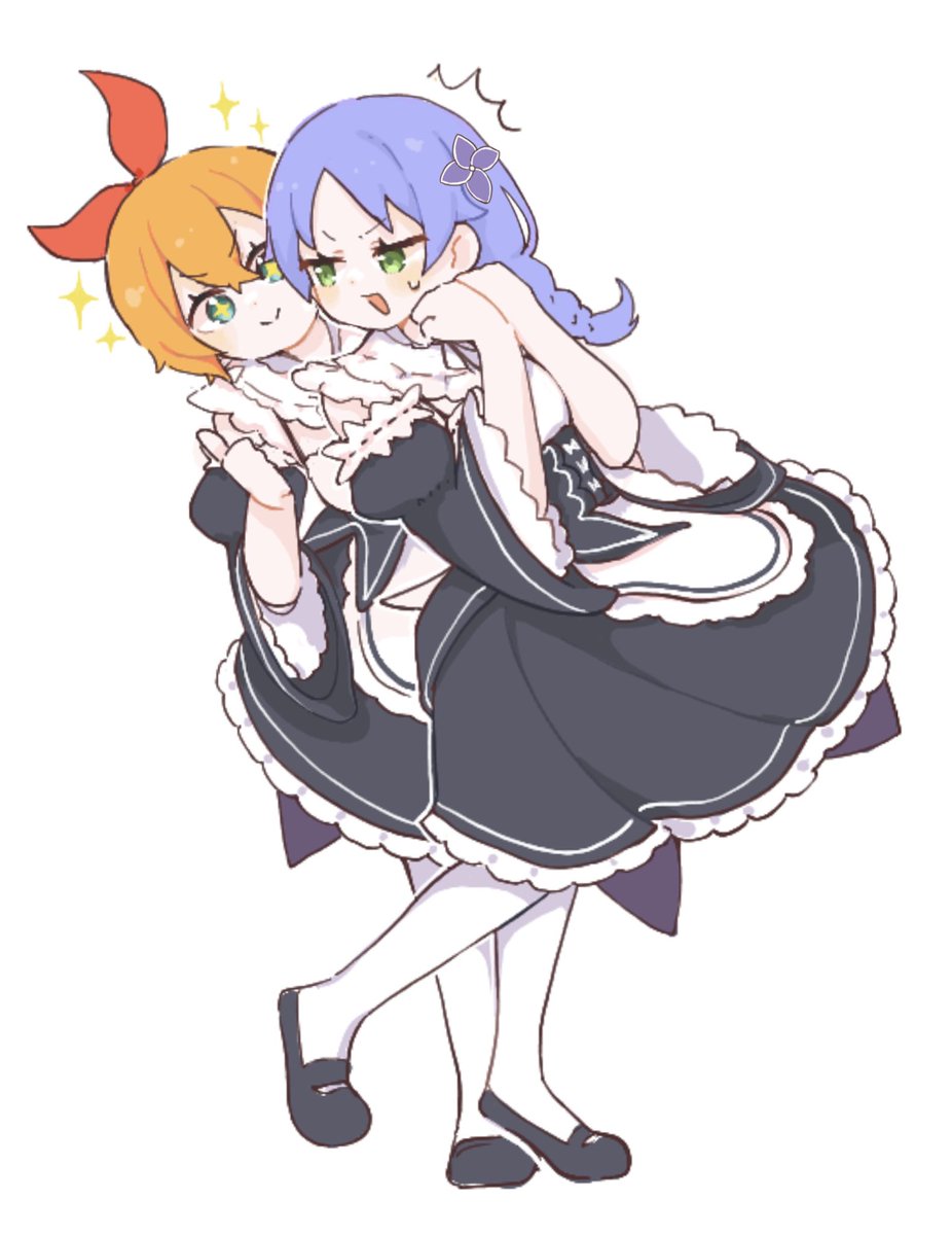09DCY's tweet photo. ペトラちゃん、
なんでそんなに私を見てるのよ

#rezero #メイドの日 https://t.co/i0Bamtldqh