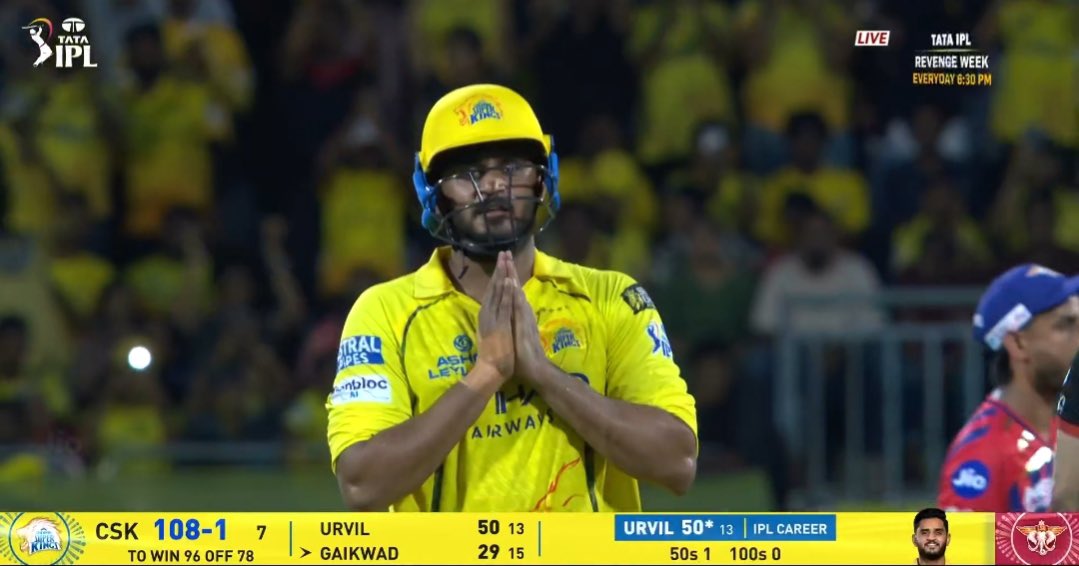 🚨 URVIL PATEL REGISTERED THE JOINT FASTEST FIFTY IN THE IPL HISTORY. 🚨

- A brutal innings!