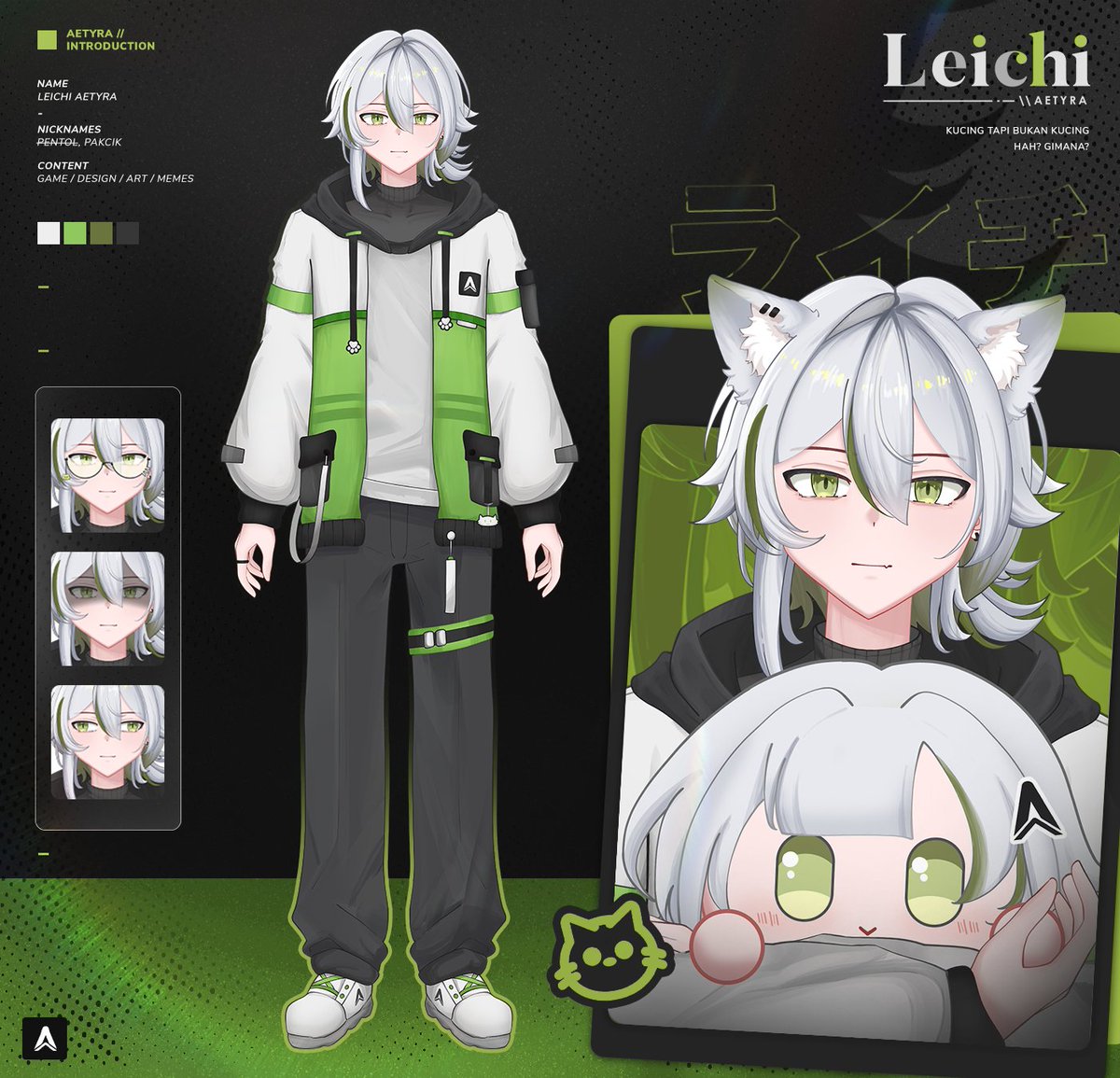 🍵💻Leichi Aetyra

Guess i cant hide it anymore
A stray cat wandering around town to fulfill my curiosity, meeting a lot of different people makes me want to know about them more...

Telling stories, helping others, isnt it just wonderful? 
#ModelReveal #VtuberUprising #VtuberID