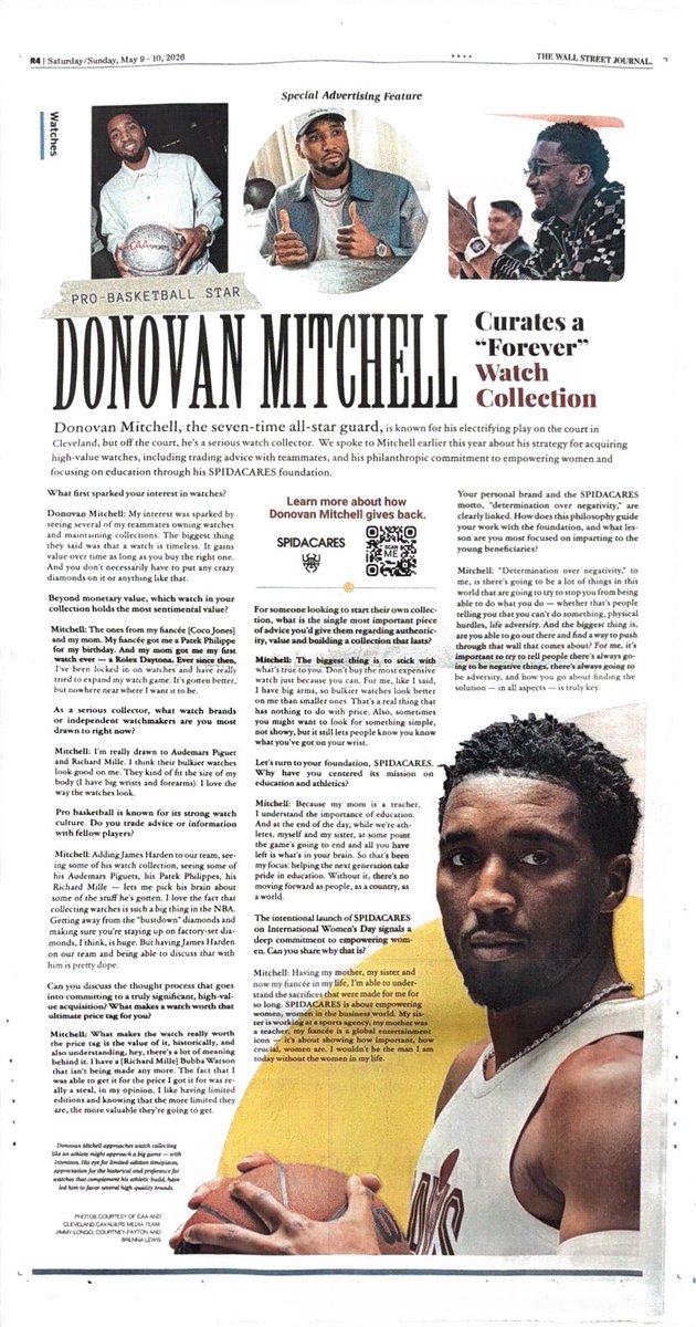 1CardsFan's tweet photo. Hey @spidadmitchell great coverage in @wsj I’ll take you to @audemarspiguet and @richard_mille ⌚️ https://t.co/tNztK4uejH