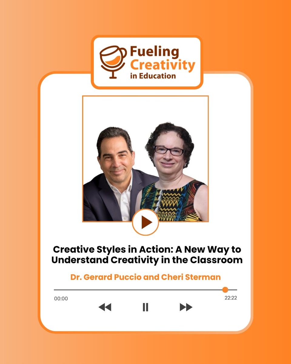 CreativityandE's tweet photo. Creativity does not look the same in every student.

In our latest episode, Dr. Gerard Puccio and Cheri Sterman explore how educators can better recognize and support different creative styles in the classroom.
🎧 https://t.co/3y9GjZ806R

#CreativityInEducation #CreativeThinking https://t.co/JAdKhuPLXj