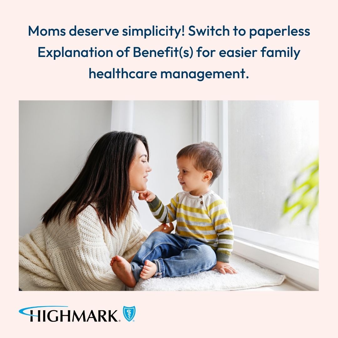 Highmark_BS's tweet photo. We know moms handle so much, especially when it comes to family healthcare. Simplify one aspect by choosing paperless Explanation of Benefits (EOBs). Deliver peace of mind straight to your inbox. 💐✉️

Find more information on what's included in your EOB: https://t.co/XmfzK52n2s. https://t.co/U0lyCOCoRf