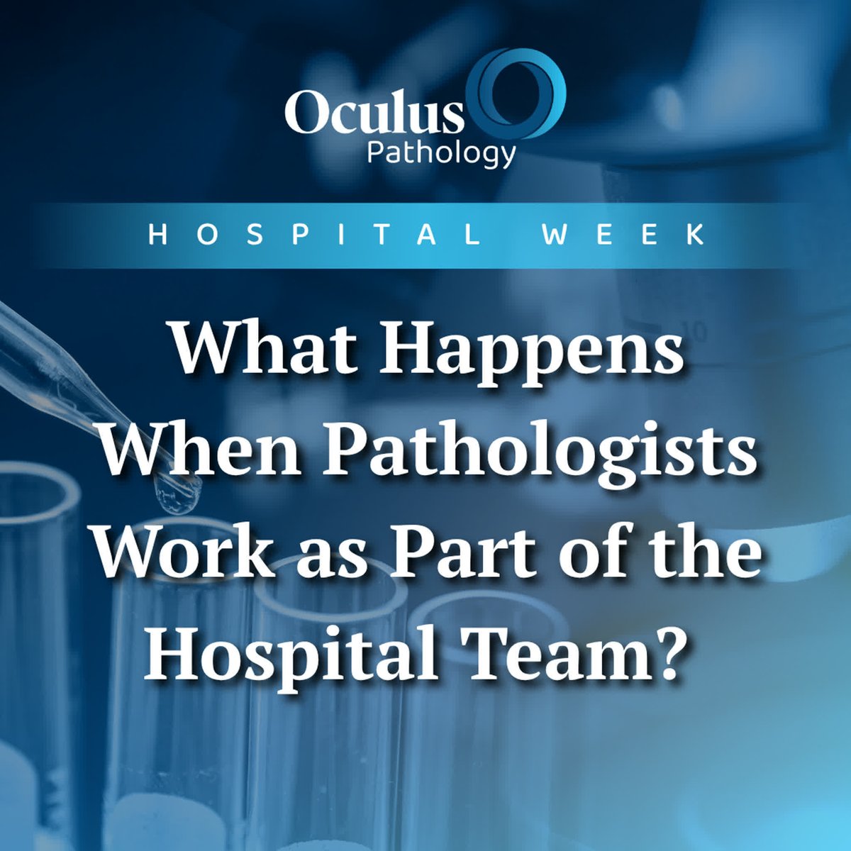 OculusPathology's tweet photo. During Hospital Week, we recognize our partner hospitals and celebrate the work we're doing together to advance patient care and improve the timeliness of care and outcomes.
Read the article: https://t.co/uVyDzyjDLp https://t.co/Ul5TRsw9tz